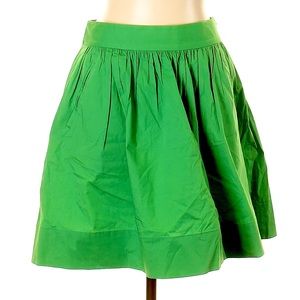 Banana Republic Kelly Green Cotton A-line Mini Skirt - 4 Petite